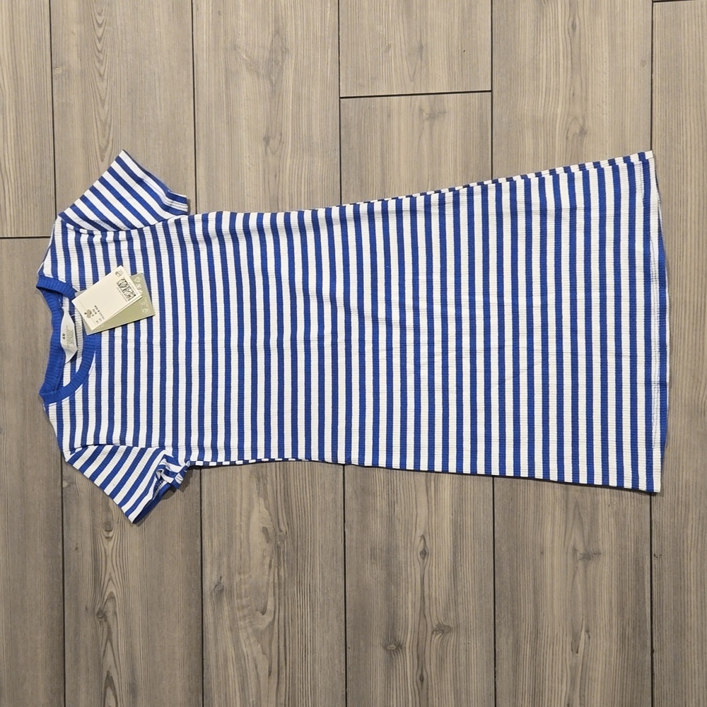 H&M Blue and White Striped Girl's Dress